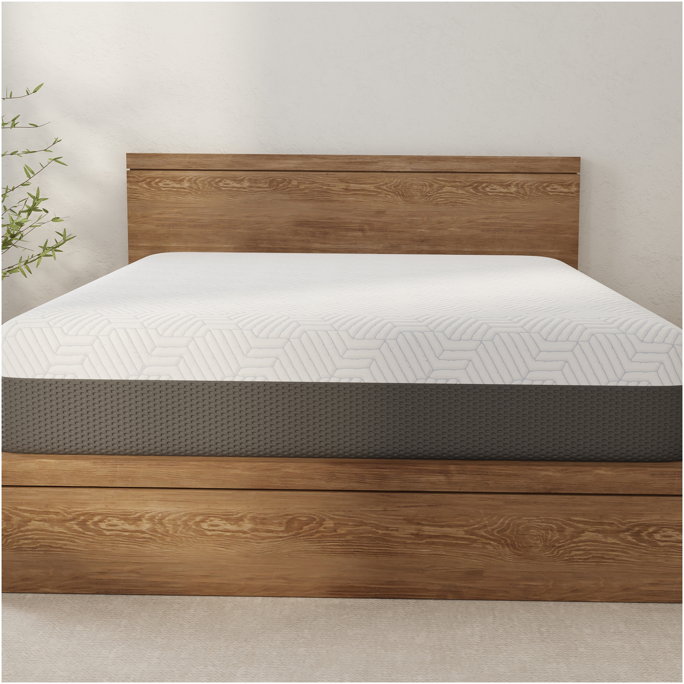JERFIT King Size 12 Inch Cooling Gel Memory Foam Mattress, Medium Firm Support with CertiPUR-US Certified Foam Breathable Cover, Bed in a Box