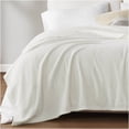 thumbnail image 1 of JERFIT King Size Fleece Blanket, Ultra Soft Ivory Microfleece Blanket for All Seasons, Lightweight & Cozy, 108x90 Inches, Machine Washable, OEKO-TEX Certified, 1 of 9