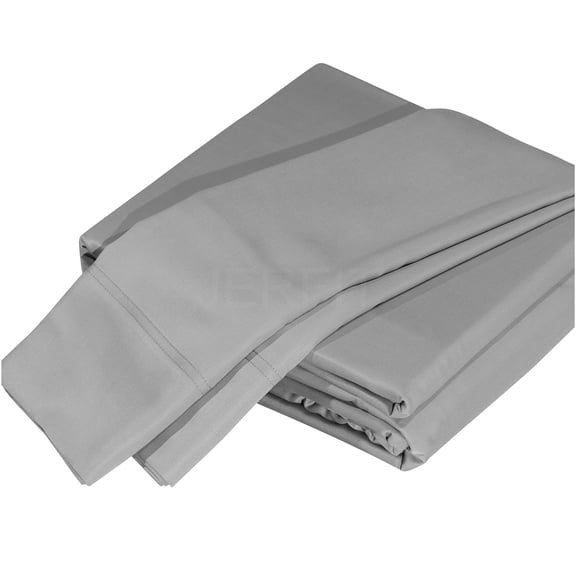 JERFIT King Size Gray Eucalyptus Based 4-Piece Silky Soft Bedding Sheet Set