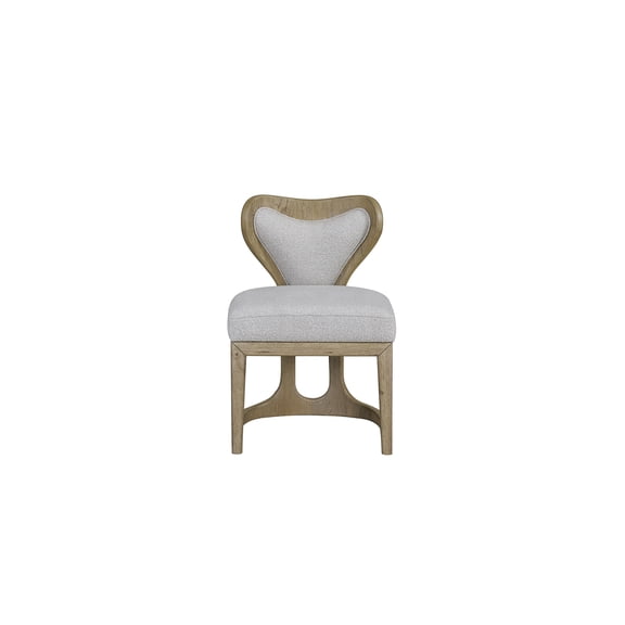 JERFIT Knotty Oak Wrap Chairs, Set of 2, Upholstered Accent Chairs with Curved Back for Living Room, Dining Room, Bedroom