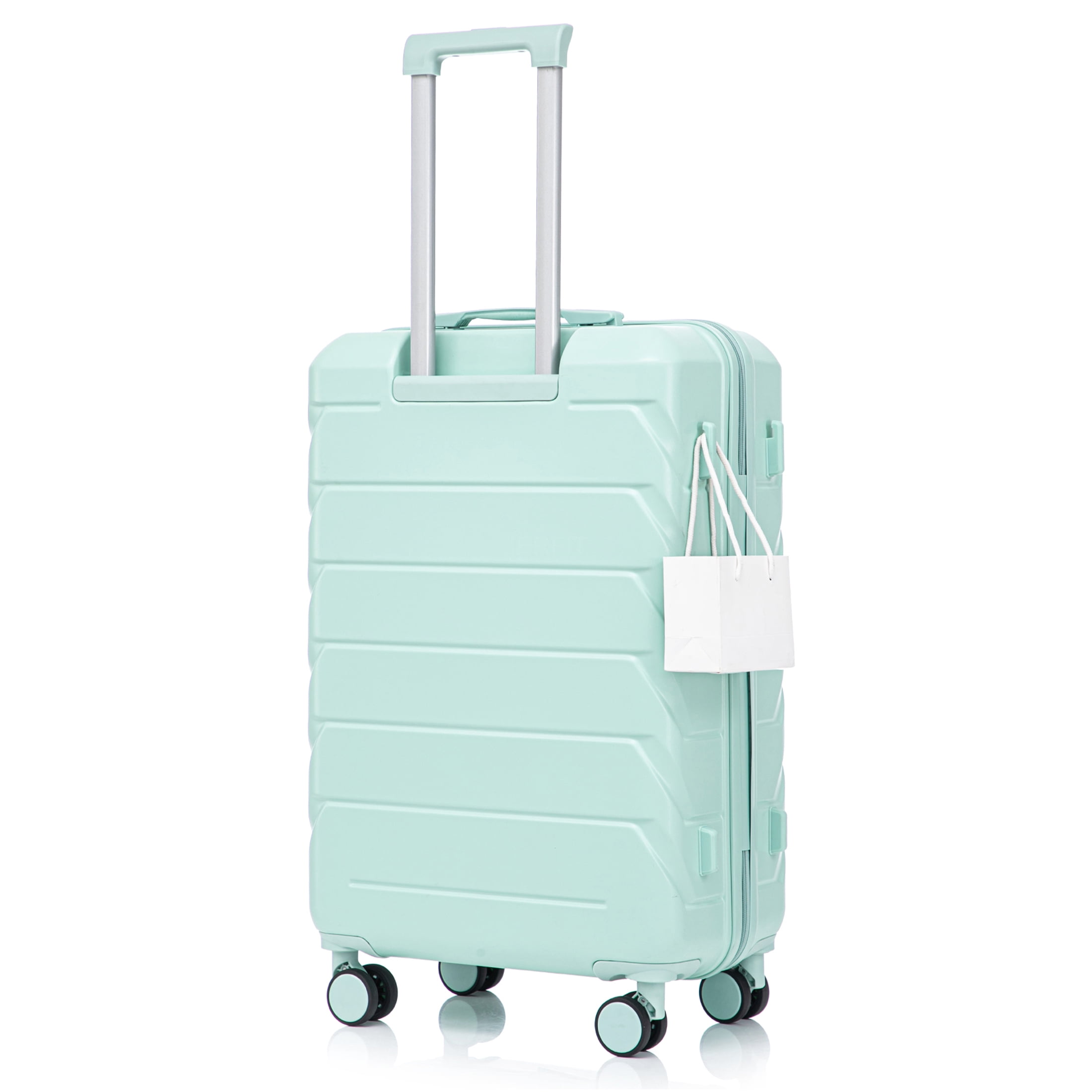 JERFIT Large Checked Luggage 28 Inch ABS Hardshell Suitcase with Spinner Wheels & TSA Lock, Mint Green