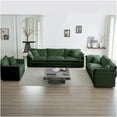 thumbnail image 1 of JERFIT Modern 6-Piece Modular Sectional Sofa Set with Extra Deep Seating, Green Chenille Fabric, U-Shaped Couch for Large Living Room, 1 of 9