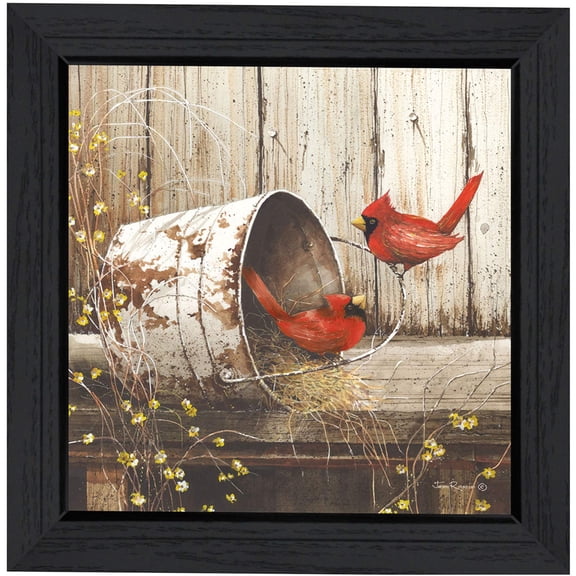 JERFIT Modern Abstract Framed Wall Art "Playing Around" Print, Multicolor Canvas Poster for Living Room Decor, Ready to Hang