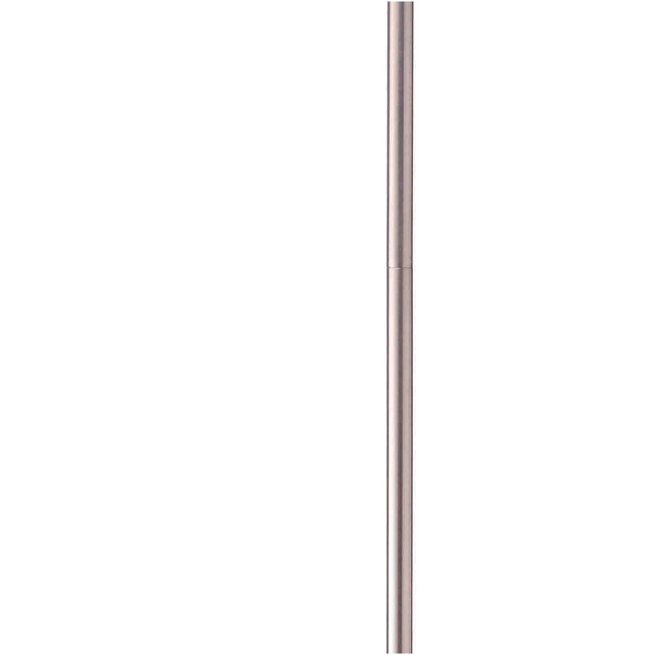 JERFIT Modern Arc Floor Lamp with Adjustable Head, Brushed Nickel Finish Metal Reading Light for Living Room, Bedroom, Office
