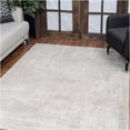 thumbnail image 1 of JERFIT Modern Beige Area Rug 5x7 Feet, Soft Polyester Ivory Rug for Living Room, Non-Slip Low Pile Indoor Rug with Jute Backing, Stain Resistant Machine Washable Accent Carpet, 1 of 6