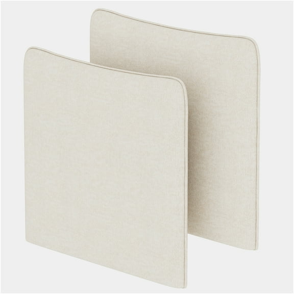 JERFIT Modular Sofa Armrests, Pair of Beige Chenille Sectional Couch Arm Rest with Hardware for DIY Living Room Furniture