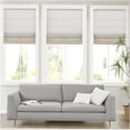 thumbnail image 1 of JERFIT Natural 64" Linen Look Cordless Roman Shade, Light Filtering Polyester Window Treatment for 29" Wide Window, Inside/Outside Mount, 1 of 10