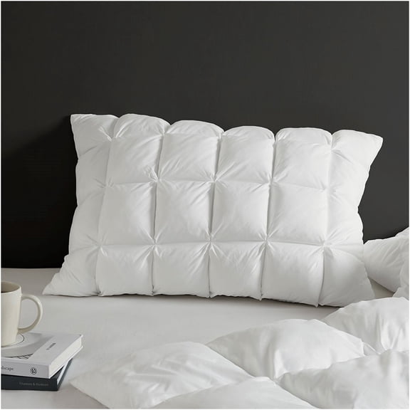 JERFIT Overfilled Pillow Protector Standard Size - Cloud-Like Fluffy Feel, Hypoallergenic & Machine Washable, White