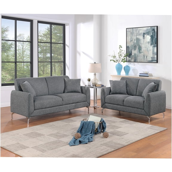 JERFIT Pink Velvet Convertible Sofa Bed for Small Spaces with Cup Holders and Nailhead Trim