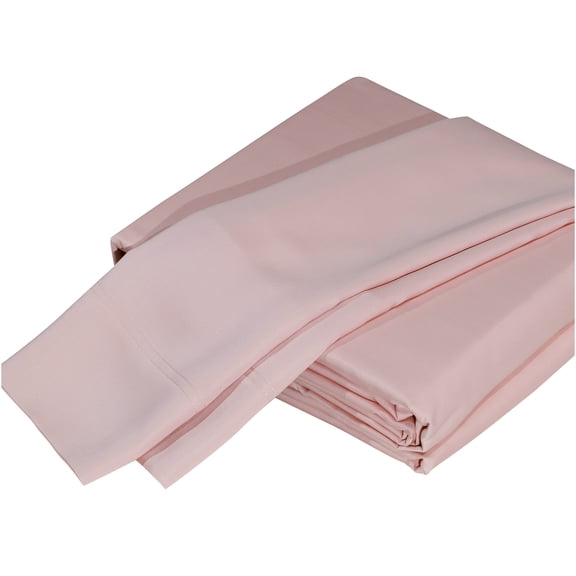 JERFIT Premium 4-Piece Bamboo Sheet Set King Size, 100% Viscose from Bamboo, OEKO-TEX Certified, Cooling & Hypoallergenic, Soft Bed Sheets for Deep Pocket Mattress, Rose Pink