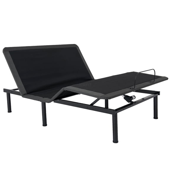 JERFIT Queen Adjustable Bed Base w/ Wireless Remote Voice Control, Zero Gravity, Anti-Snore, 750lbs Weight Capacity, No-Tool Assembly, 12in Legs, Fits Existing Frame