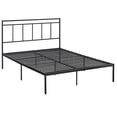 thumbnail image 1 of JERFIT Queen Bed Frame with Headboard, Black Engineered Wood Platform Bed with Storage, Modern Bedroom Furniture, Easy Assembly, 1 of 10