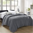 thumbnail image 1 of JERFIT Queen Size Electric Heated Blanket with Dual Control, Grey Faux Feathersoft Flannel Heating Throw for Bed & Couch, 10 Heat Settings, Auto Shut-Off, Machine Washable, 1 of 7