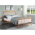 thumbnail image 1 of JERFIT Queen Size Metal Platform Bed Frame with Headboard, Vibrant Orange Finish, All-in-One Box, No Box Spring Needed, 1 of 5