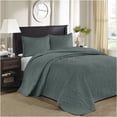 thumbnail image 1 of JERFIT Reversible 3-Piece Quilt Set King Size, Balsam Green, Lightweight Summer Bedding with Anti-Microbial Protection, 1 of 10