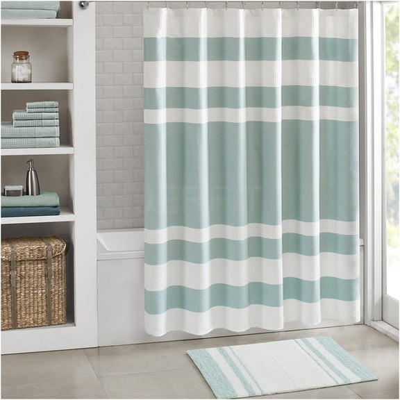 JERFIT Reversible Cotton Bath Rug, Ultra Absorbent Plush Non-Slip Spa Bathroom Mat with Textured Massage for Floor