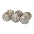 thumbnail image 1 of JERFIT Set of 6 Ceramic Decorative Balls, Modern Marbleized Orbs for Home Decor, Brown Multi-Color Centerpiece Accents for Table, Shelf & Mantel, 1 of 8