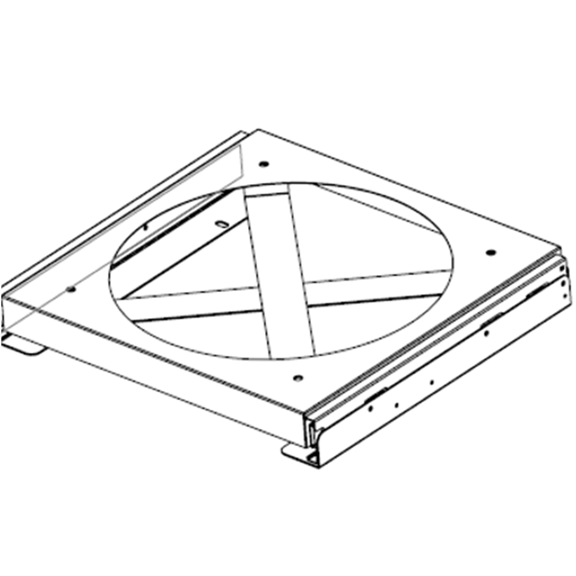 JERFIT Silver Stainless Steel Propane Tank Tray for Outdoor Grill Cabinet Single Accessory