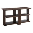 thumbnail image 1 of JERFIT Sofa Table Console Table with 2 Shelves, Walnut Finish Wood Hallway Entryway Table for Living Room, 1 of 5