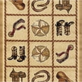 thumbnail image 1 of JERFIT Southwestern Area Rug 7x10 Feet, Beige Tribal Design Polypropylene Rug for High Traffic Living Room, Entryway, Non-Shedding & Stain Resistant Indoor Carpet, 1 of 6