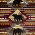 thumbnail image 1 of JERFIT Southwestern Area Rug 7x10 Feet, Red Tribal Bohemian Rug with Stain Resistance, Soft Polypropylene Indoor Outdoor Carpet for High Traffic Living Room, Bedroom, 1 of 6