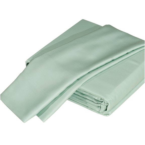 JERFIT Split King Bamboo Sheets 5-Piece Set - Light Green, OEKO-TEX Certified, Temperature Regulating, Ultra Soft & Breathable Bed Sheets for Deep Pocket Mattress