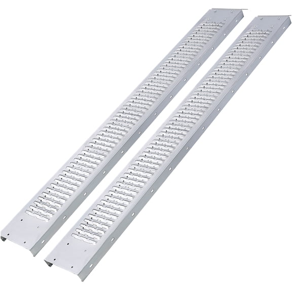 JERFIT Steel Loading Ramps for Trucks & Trailers, 77 Inch Motorcycle Ramps with Anti-Slip Surface, Heavy Duty ATV Ramps for Dirt Bikes, Mowers, Snowblowers, 2-Pack with Pedals