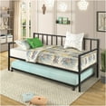 thumbnail image 1 of JERFIT Twin Daybed with Trundle Multifunctional Metal Lounge Dayb, 1 of 7