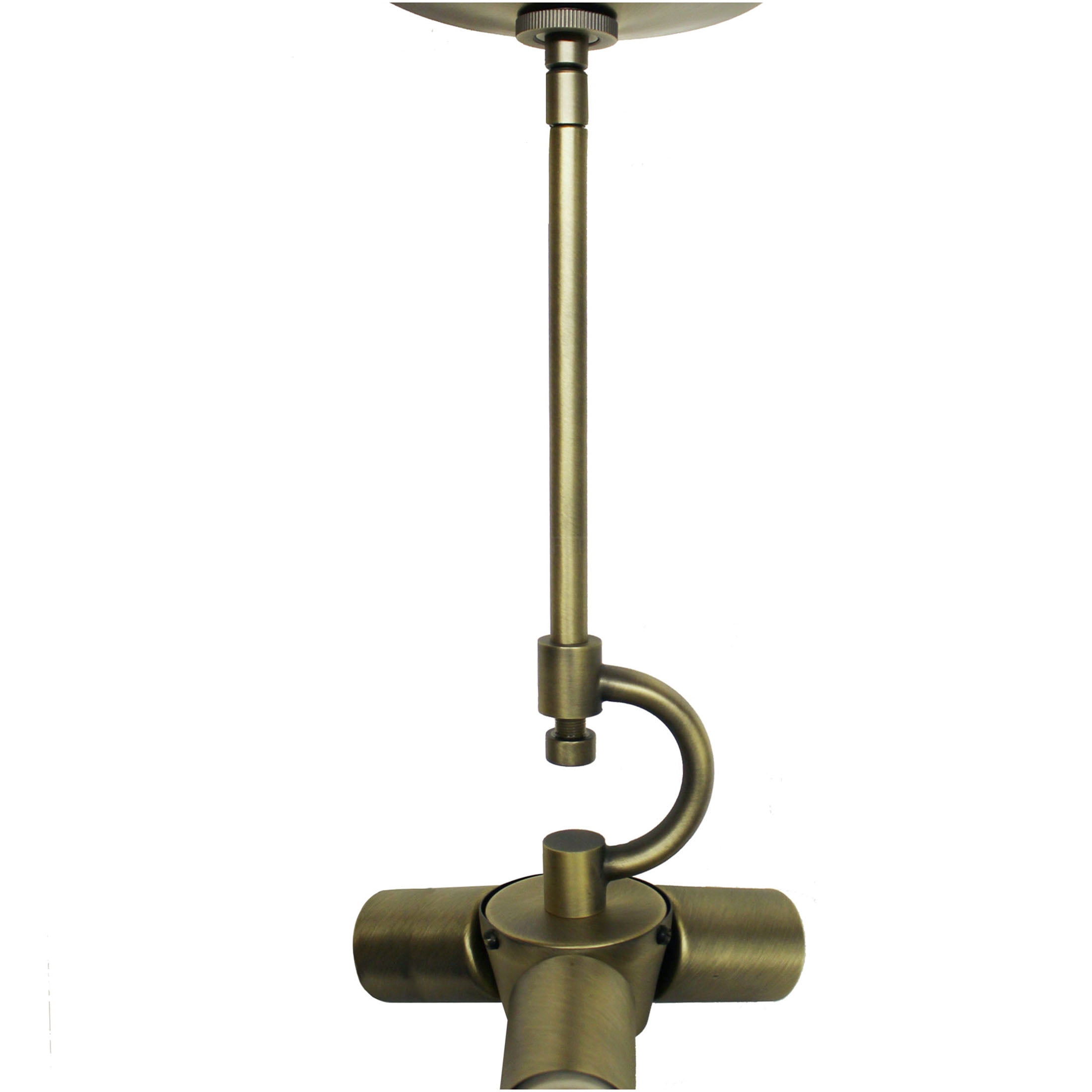 JERFIT Vintage Industrial Pendant Light Fixture with Linen Shade, 3-Light Antique Brass Ceiling Hanging Lamp for Kitchen Island Dining Room