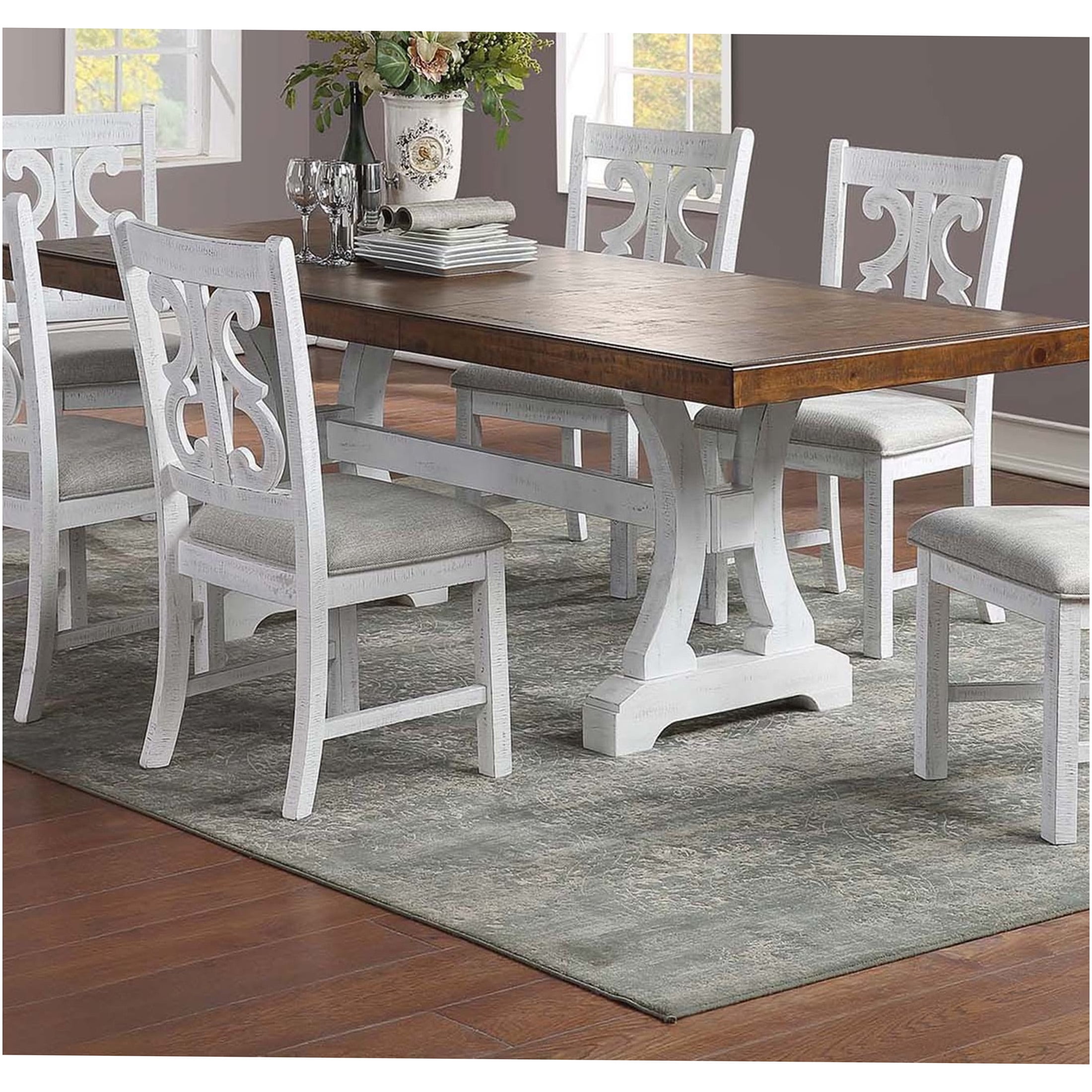 jerfit-white-farmhouse-dining-table-with-leaf-extendable-rubberwood
