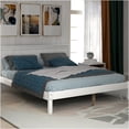 thumbnail image 1 of JERFIT White Full Size Platform Bed Frame with Headboard, No Box Spring Needed, Wood Slat Support, Sturdy Pine MDF Construction for Modern Bedroom, 1 of 8