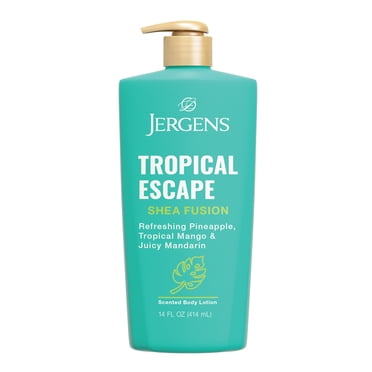 Jergens Shea Fusion Tropical Escape Scented Body Lotion with Shea Butter & Vitamin E for 24-Hour Moisture - 14 fl oz