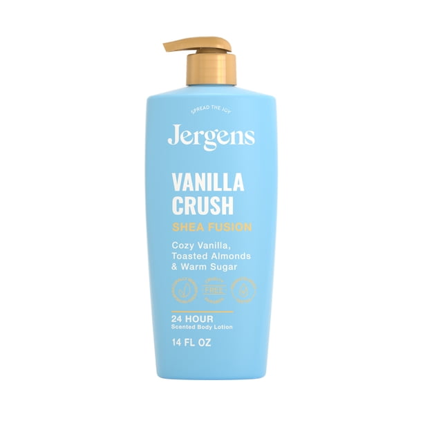 Jergens Shea Fusion Vanilla Crush Scented Body Lotion, Moisturizer