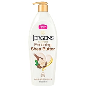 Jergens Shea Butter Hand and Body Lotion, Dry Skin Moisturizer, Dermatologist Tested, 28.2 fl oz
