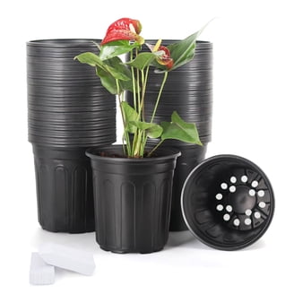 All Planter Plastic Nursery Pots 4 Gallon Pots for Plants - Walmart.com