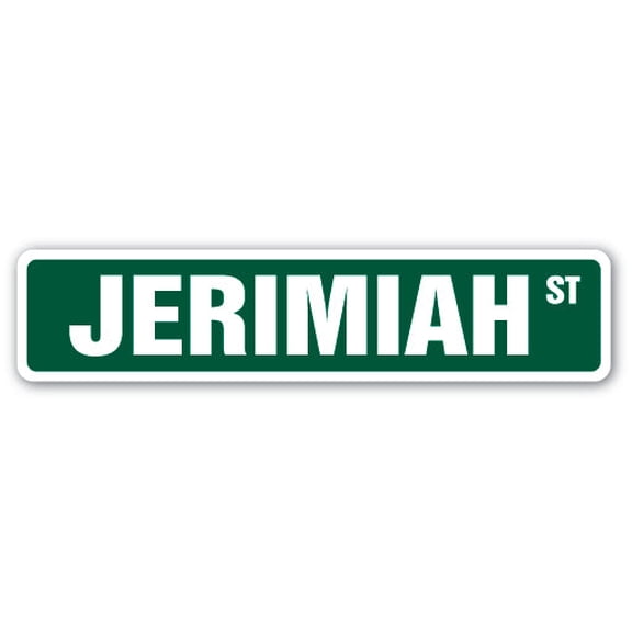 JERIMIAH Street Sign Childrens Name Room Sign | Indoor/Outdoor |  30" Wide