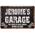thumbnail image 1 of JEROME'S Garage Black Grunge Sign 12 x 18 Matte Finish Metal 112180005300, 1 of 1