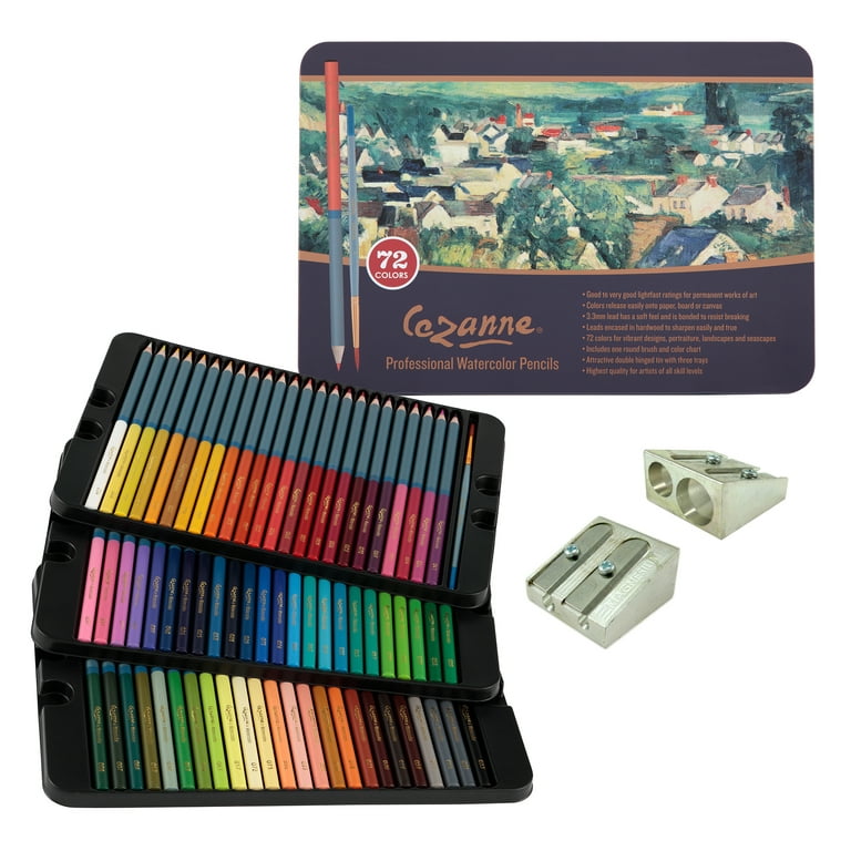 JERRY'S ARTARAMA 72-Color Pencil Set: Professional Quality Coloring Pencils  with Sharpeners, Perfect Art Supplies for Kids and Adults, Ideal for