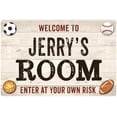 thumbnail image 1 of JERRY'S Room Kids Bedroom Sign Boy's Gift 8x12 Metal 108120090317, 1 of 1
