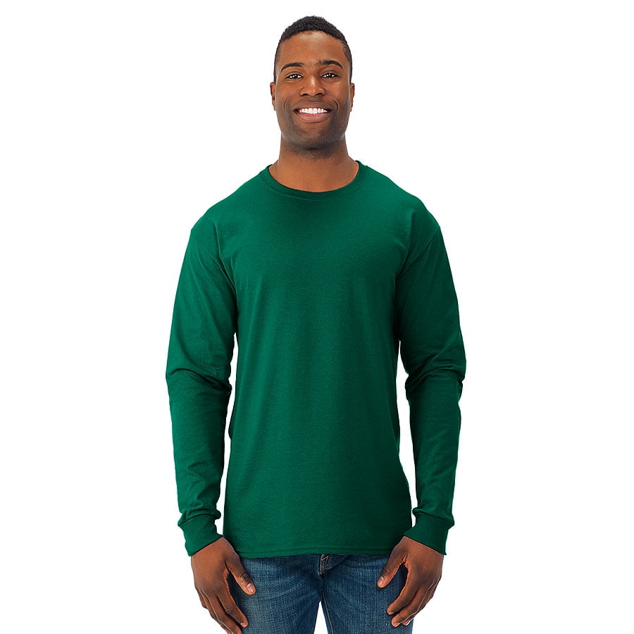 Jerzees Dri-Power Long Sleeve 50/50 T-Shirt - M / Safety Green