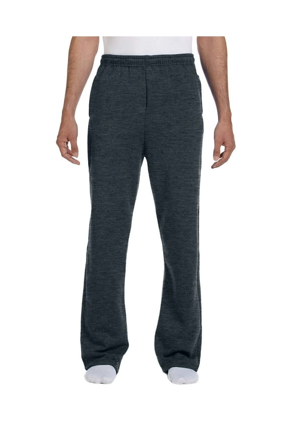 974MP ADULT 8 OZ. NUBLEND OPEN-BOTTOM FLEECE SWEATPANTS