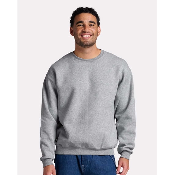 JERZEES C12MR Rugged Crewneck Sweatshirt-Athletic Heather-L