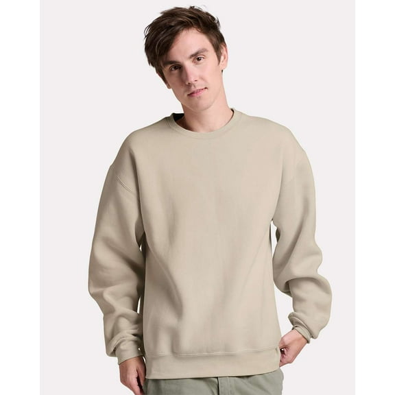 JERZEES C12MR Rugged Crewneck Sweatshirt-Putty-XL