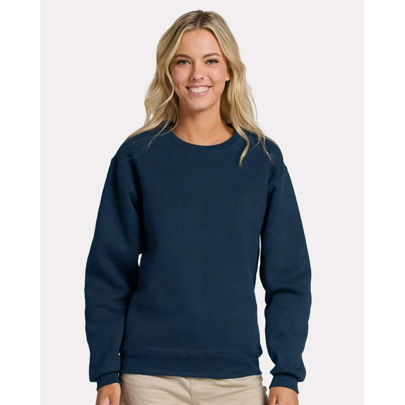 JERZEES C12MR Rugged Crewneck Sweatshirt-Washed Navy-3XL