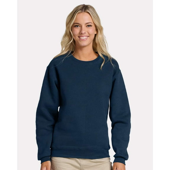 JERZEES C12MR Rugged Crewneck Sweatshirt-Washed Navy-XL