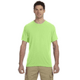 thumbnail image 1 of JERZEES Dri-Power 50/50 High Visibility T-Shirt for Men, Short Sleeve Crew Neck Tee, Neon Green, S, 1 of 6