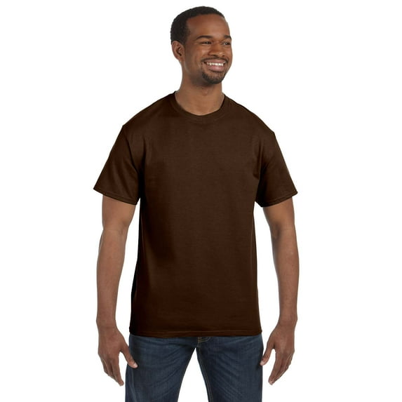JERZEES - Dri-Power 50/50 T-Shirt - 29MR, Chocolate, S, Pack Of 2, Mens T-Shirts