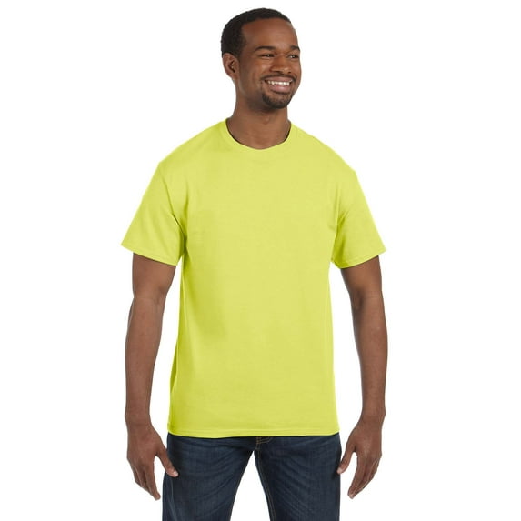 JERZEES - Dri-Power 50/50 T-Shirt - 29MR, Safety Green, XL, Pack Of 2, Mens T-Shirts