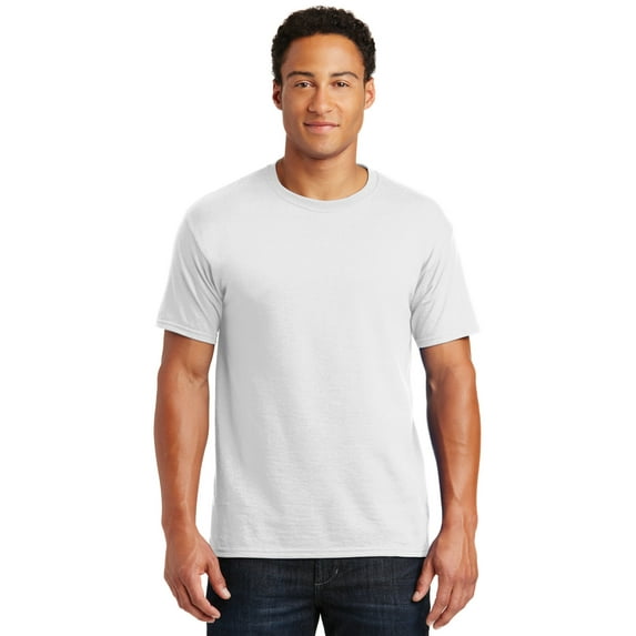 JERZEES - Dri-Power 50/50 T-Shirt - 29MR, White, 3X, Pack Of 10, Mens T-Shirts