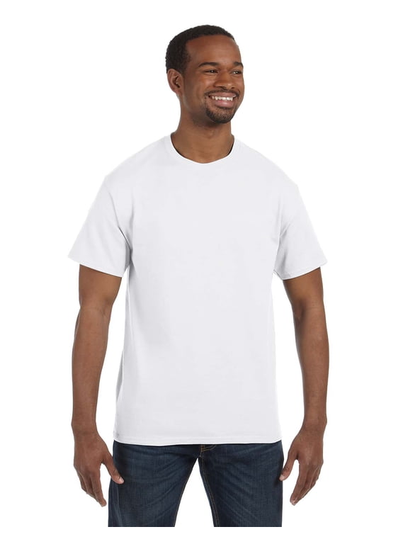 - Dri-Power 50/50 T-Shirt - 29MR, White, L, Pack Of 3, Mens T-Shirts